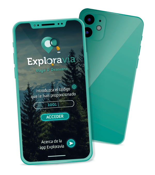 Introduce el código en la app Exploravia